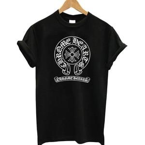 Chrome Hearts Black Graphic Cuffed Sleeve Tee